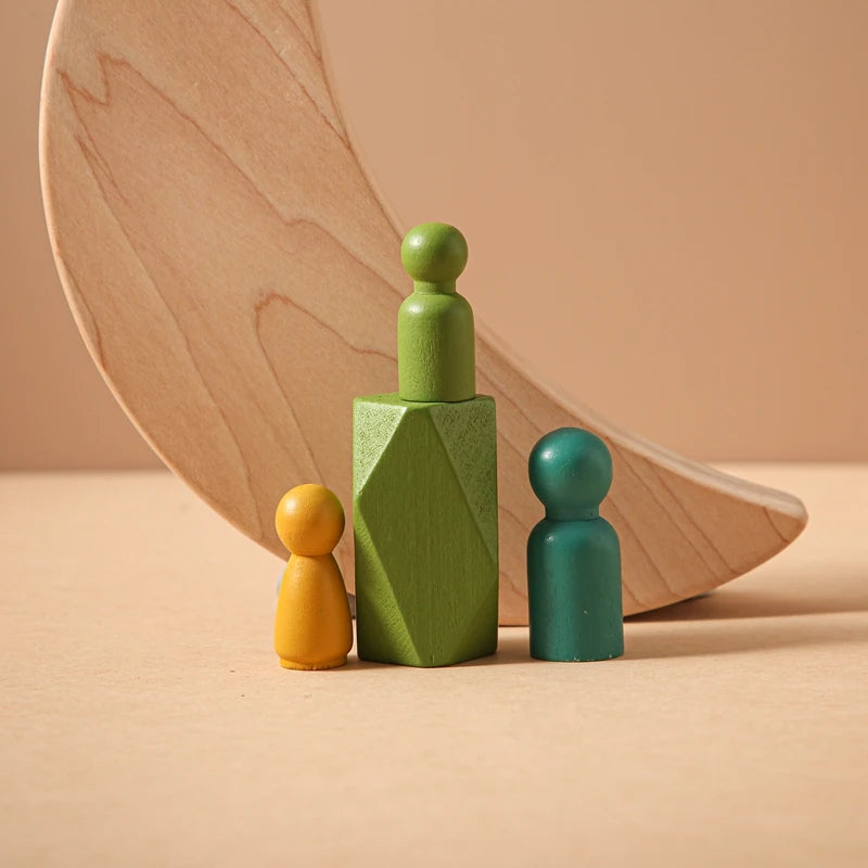 Wooden Forest stacking blocks
