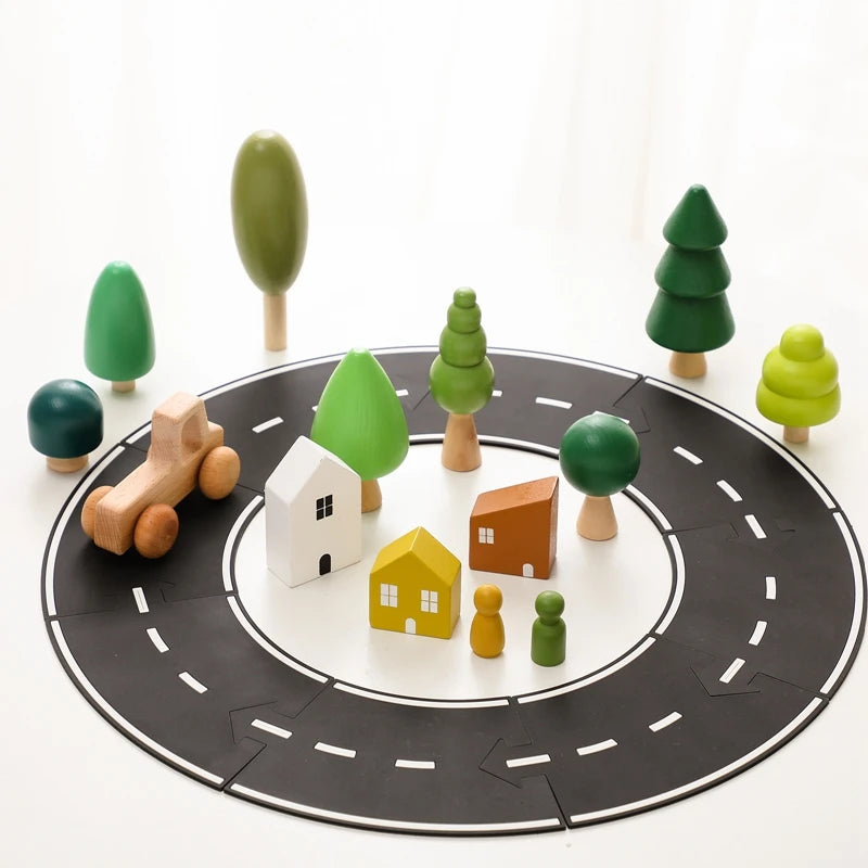 Wooden Forest stacking blocks