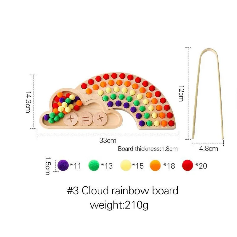 Regenboog Telbord – Montessori Leerspel