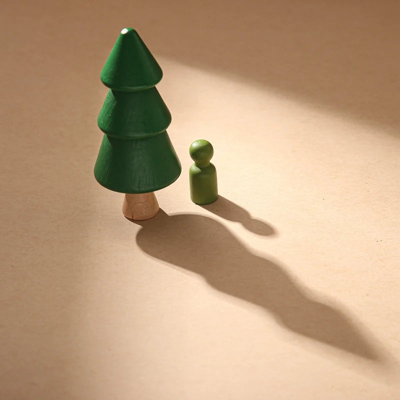 Wooden Forest stacking blocks