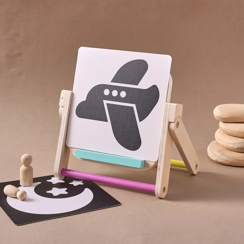 Kontrastreiche Baby-Lernkarten – Visuelle Stimulation für die frühe Entwicklung