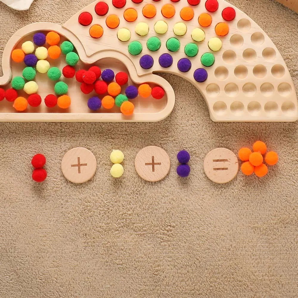 Regenboog Telbord – Montessori Leerspel
