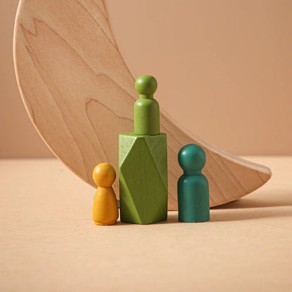 Wooden Forest stacking blocks