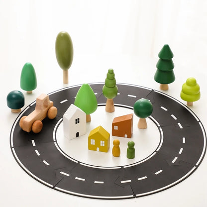 Wooden Forest stacking blocks